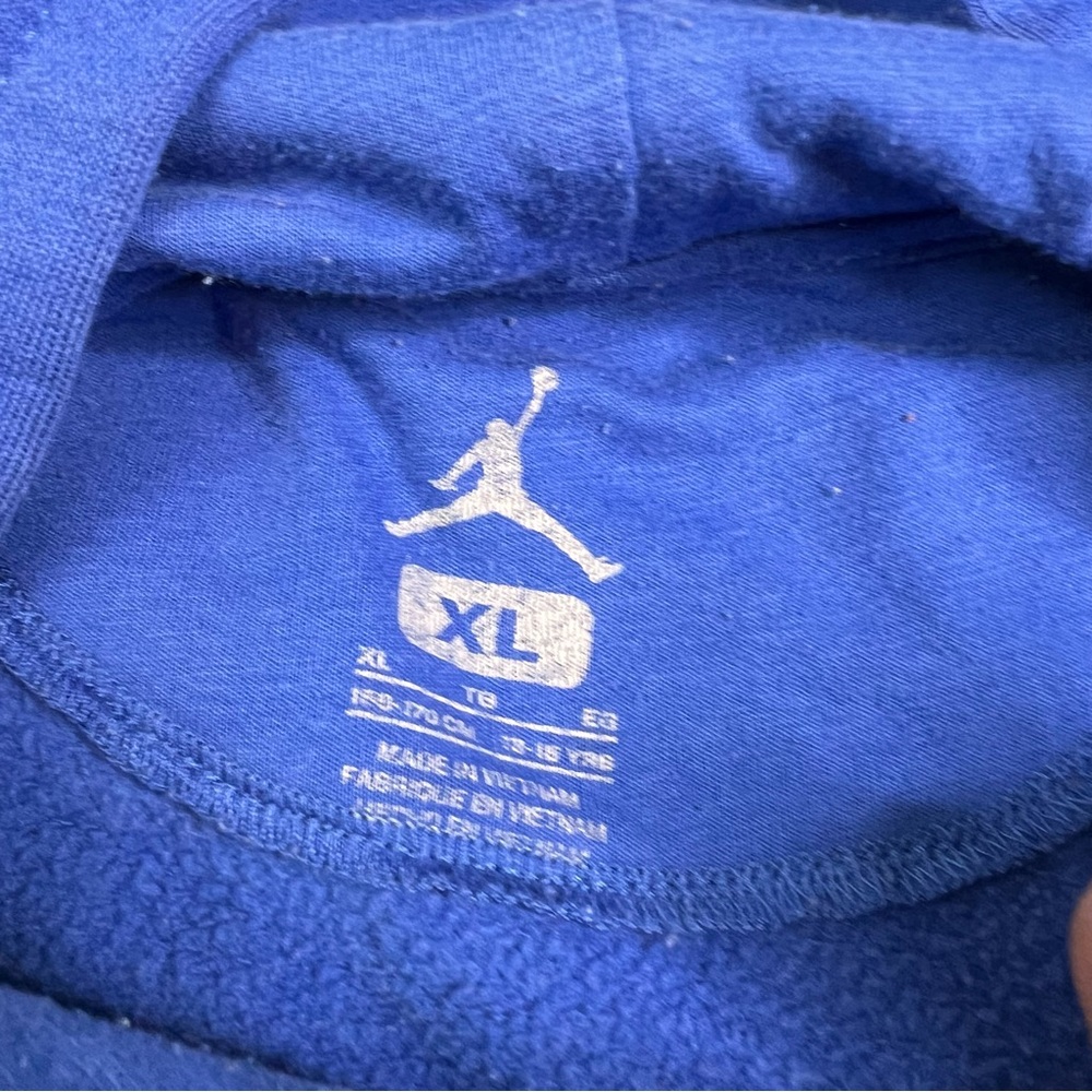 Air Jordan Hoodie Boys XL Blue Long Sleeve Jumpman Pullover L030125 - Picture 3 of 6